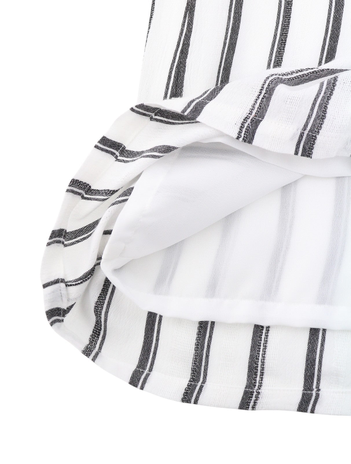 AMERICAN EAGLE OUTFITTERS Women Skirt M White Striped Buttoned Midi