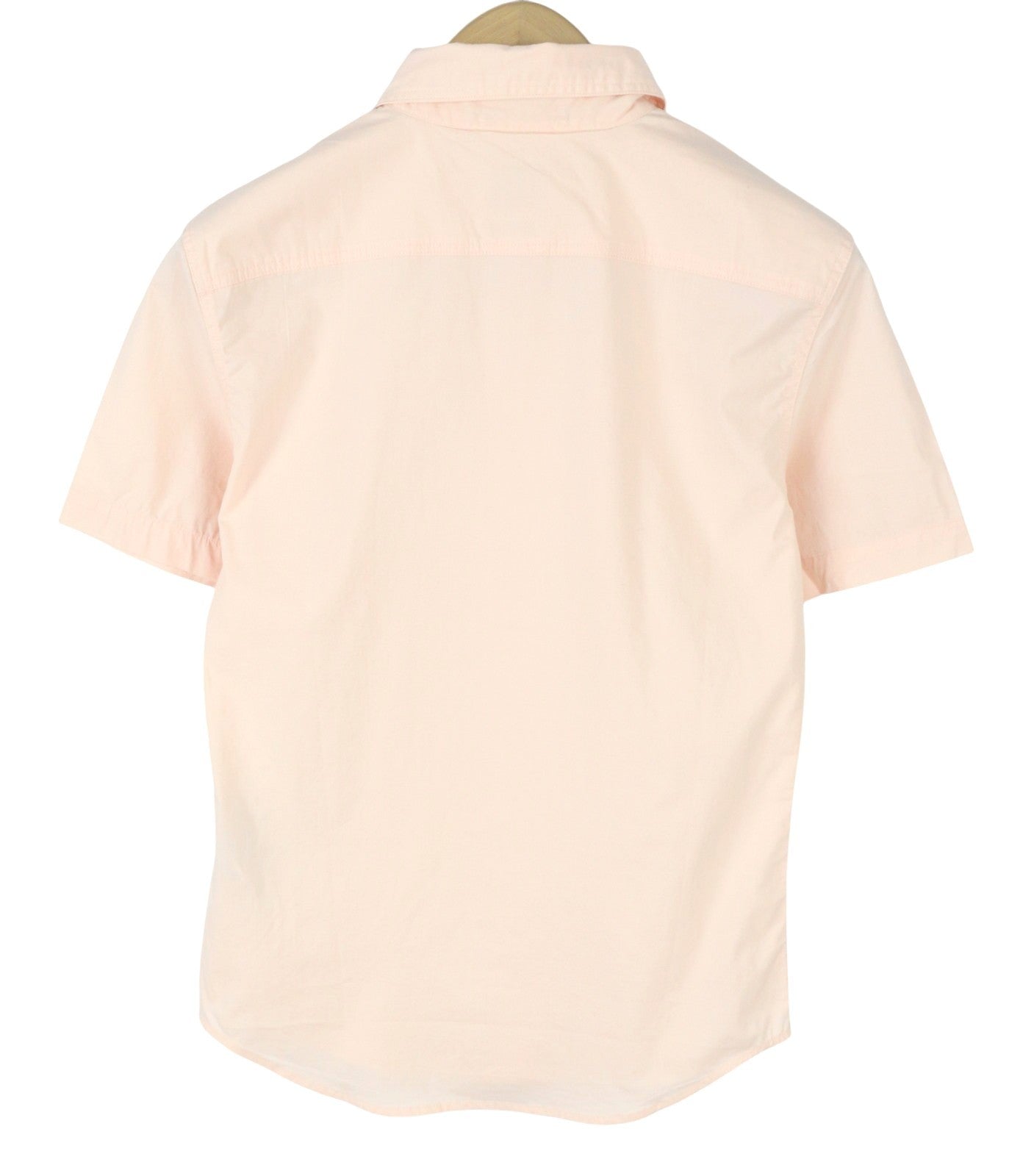 LEVI'S Battery Slim Men Shirt XS Pink Button Up Spread Short Sleeved