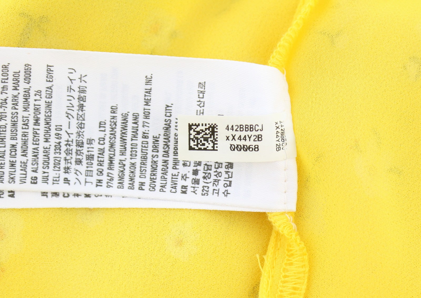 AMERICAN EAGLE OUTFITTERS Women Dress M Yellow Floral Print Crew Sleeveless