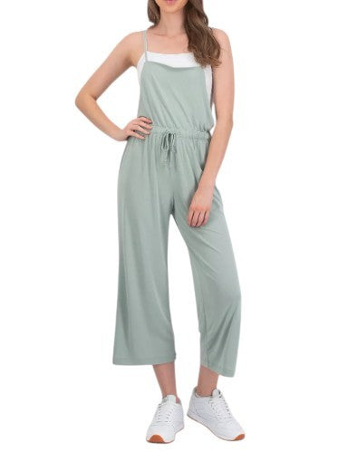 AMERICAN EAGLE OUTFITTERS Women Jumpsuit M Green Super Soft Elastic Waist