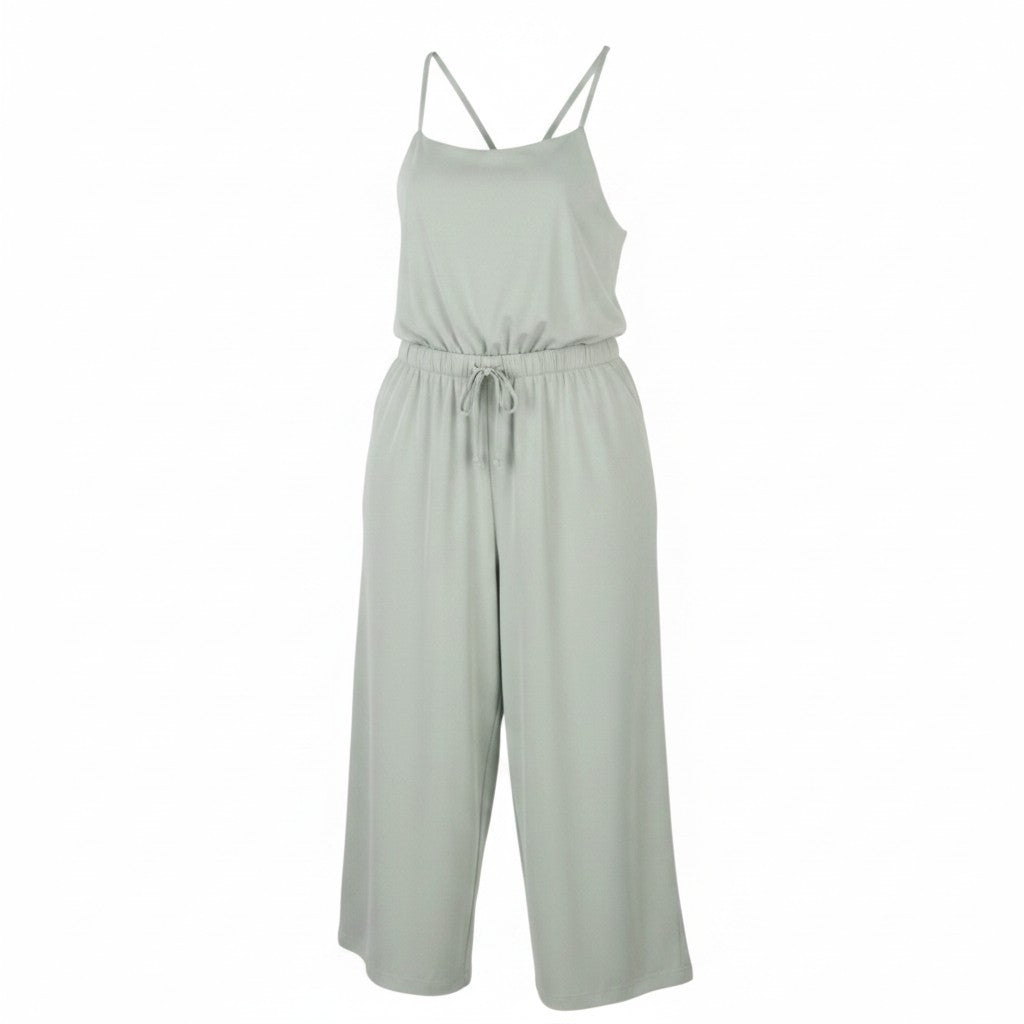 AMERICAN EAGLE OUTFITTERS Women Jumpsuit M Green Super Soft Elastic Waist
