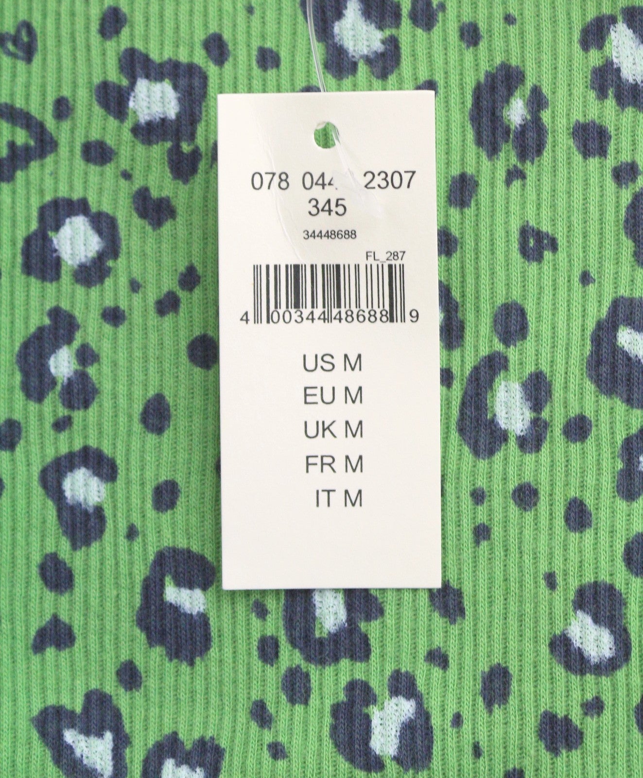 AMERICAN EAGLE OUTFITTERS Women T-Shirt M Green Leopard Print Ribbed Sleeveless