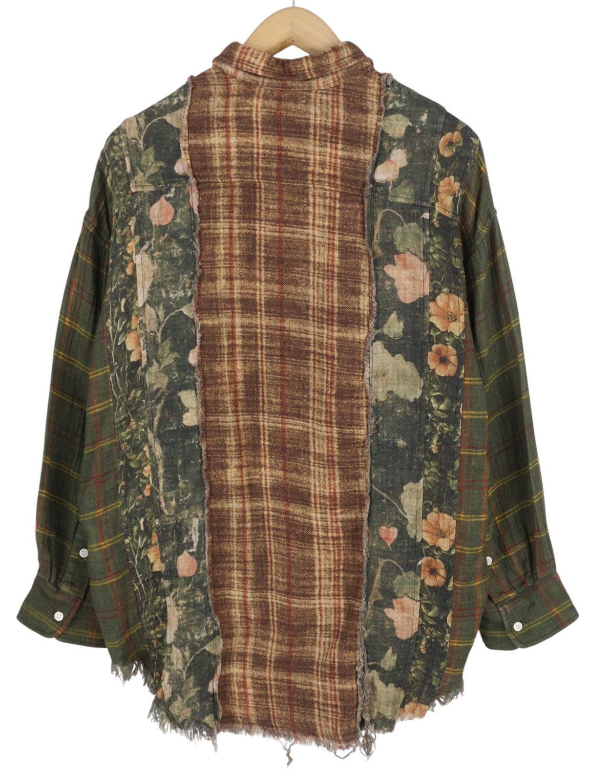 R13 Daugiaspalviai juostelių apvalios iškirptės moteriški marškiniai XS dydžio, gėlėti, languoti, dideli FW25 RRP945 