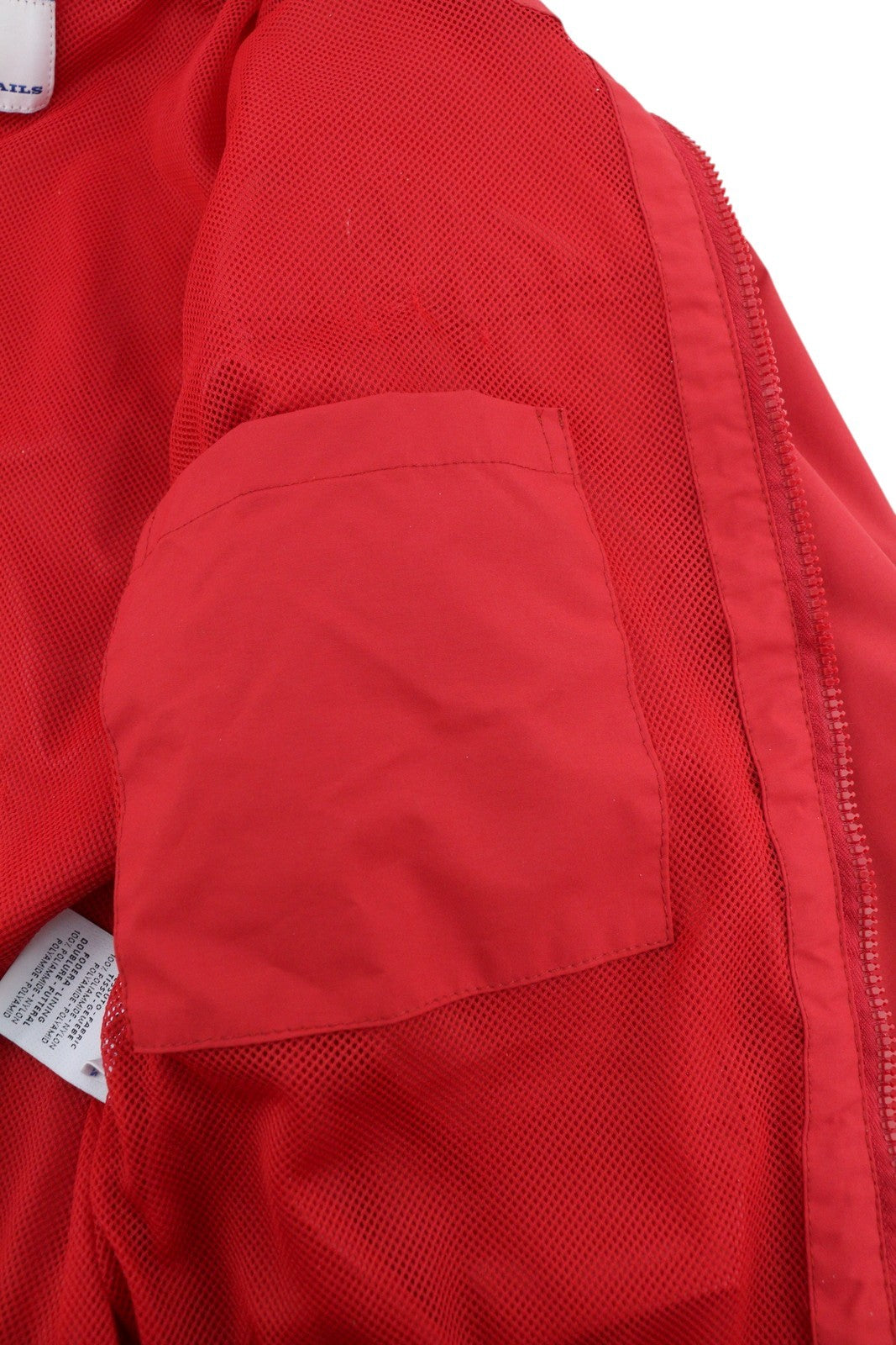 NORTH SAILS Men Jacket S Red High Neck Full Zip Lightweight Bomber