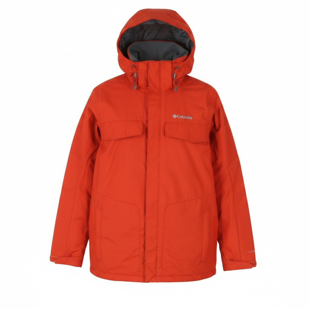 COLUMBIA Men Jacket S Orange Interchange Omi-Tech Waterproof Lightweight