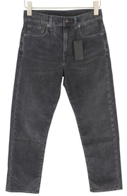 R13 Romeo moteriškos kelnės 26 Obsidian tamprios virvelės išblukintos pilkos trumpintos iki kulkšnies FW25 