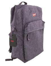 LEVI'S Men Bag OS Purple Melange Functional Zipped Unisex Backpack