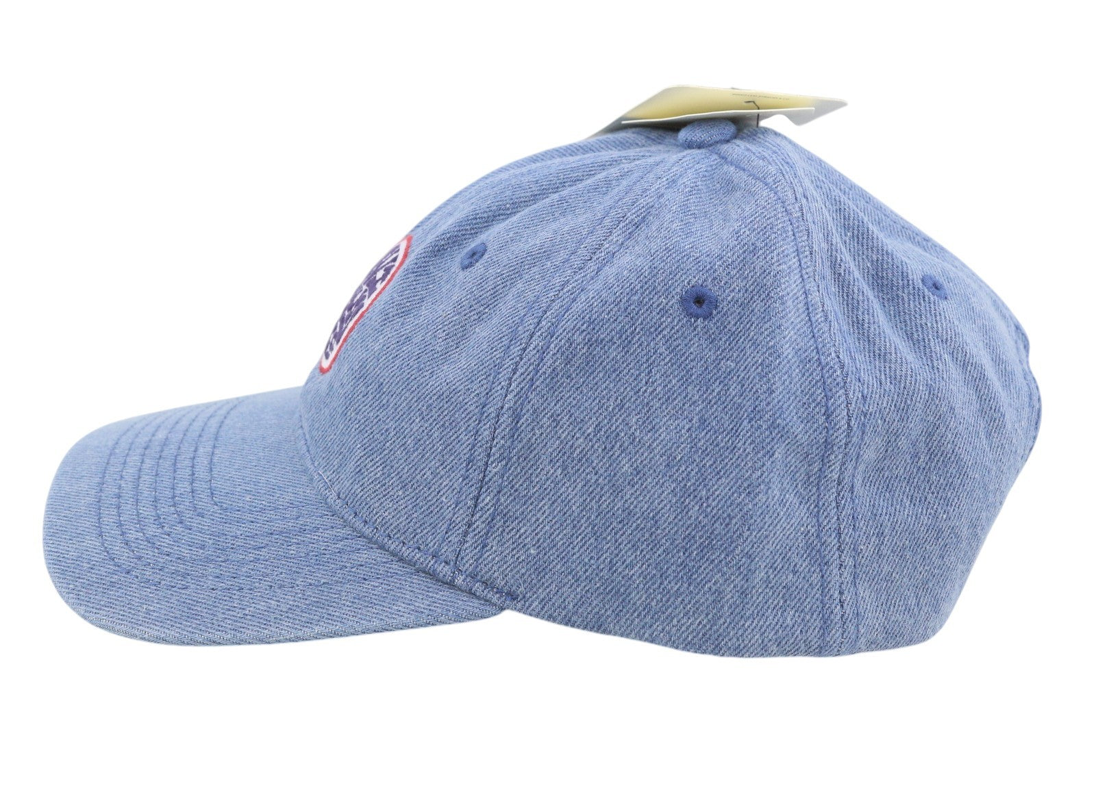 LEVI'S Men Cap OS Blue Denim Look Embroidered Logo Unisex Baseball