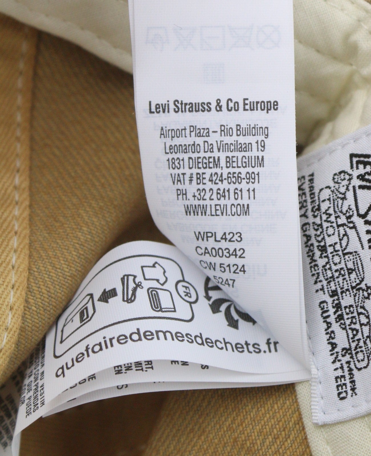 LEVI'S Men Cap OS Brown Embroidered Logo Unisex Baseball