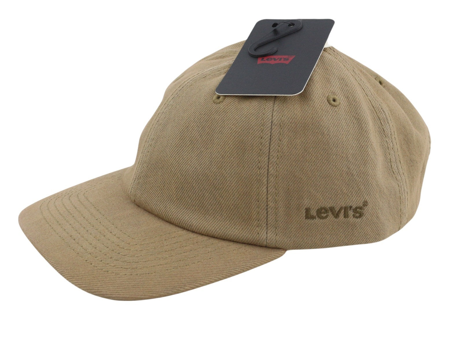 LEVI'S Men Cap OS Brown Embroidered Logo Unisex Baseball