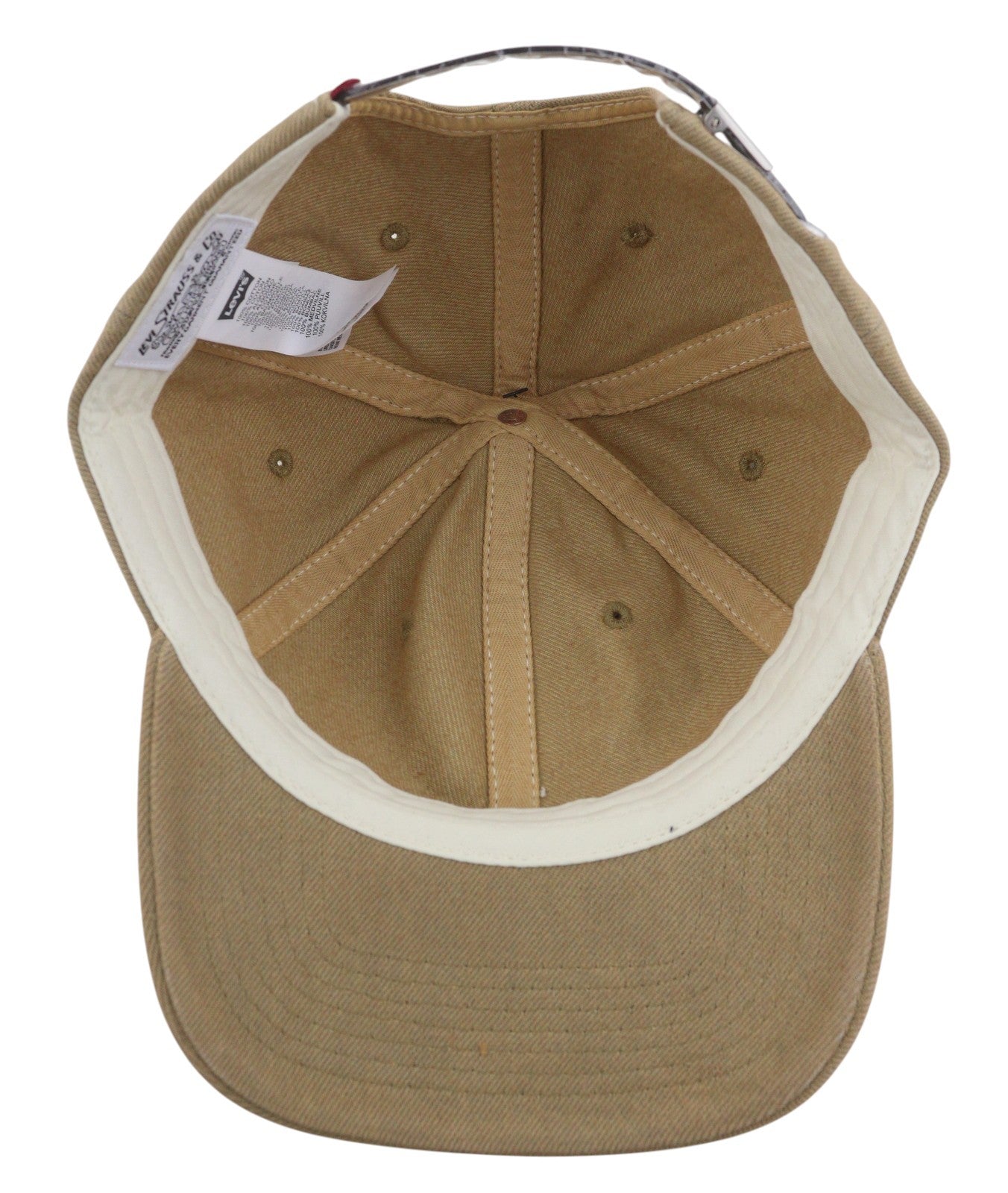 LEVI'S Men Cap OS Brown Embroidered Logo Unisex Baseball