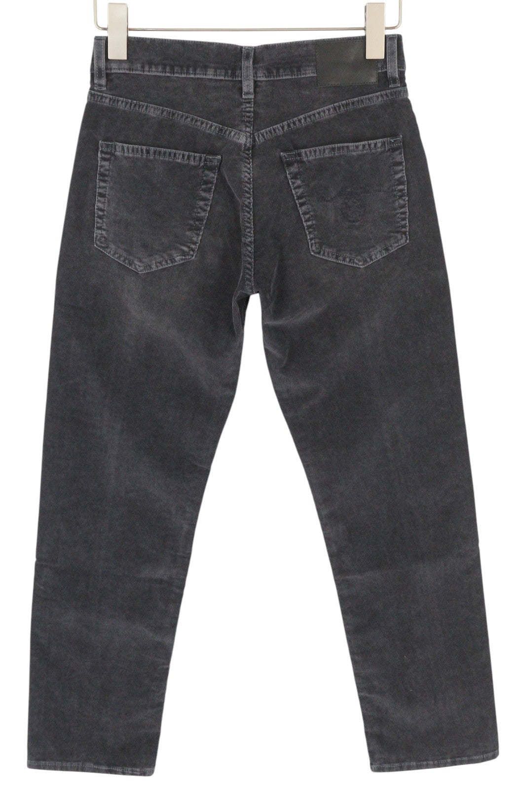 R13 Romeo moteriškos kelnės 25 Obsidian tamprios virvelės išblukintos pilkos trumpintos kelnės iki kulkšnies FW25 