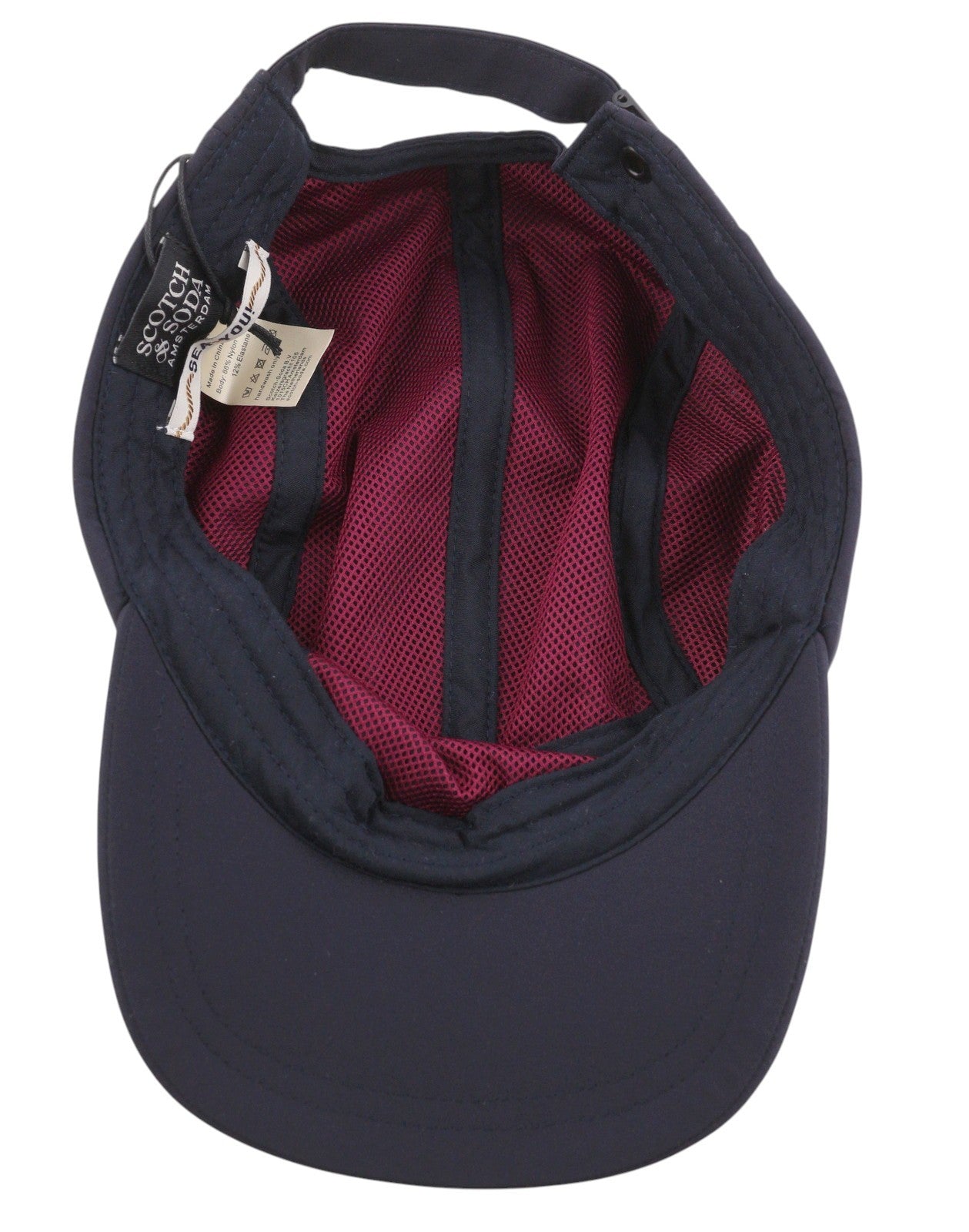 SCOTCH & SODA Men Cap OS Dark Grey Mesh Lined Pocket Unisex Baseball