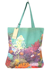 SCOTCH & SODA Women Bag OS Colourful Patterned Canvas Artwork Tote Unisex