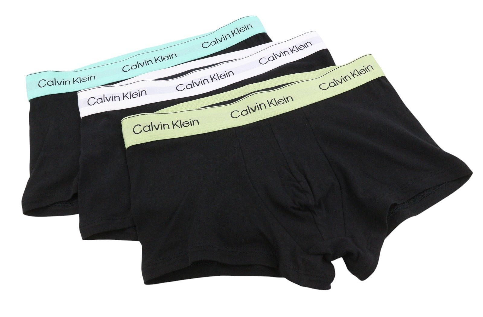 CALVIN KLEIN Icon Cotton Stretch Men Underwear S Black 3 Low Rise Trunks