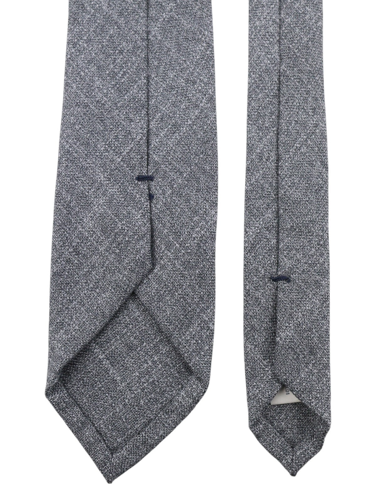 SUITSUPPLY Men Tie 150 x 8 CM Grey Melange Woven Bamboo Tied Formal