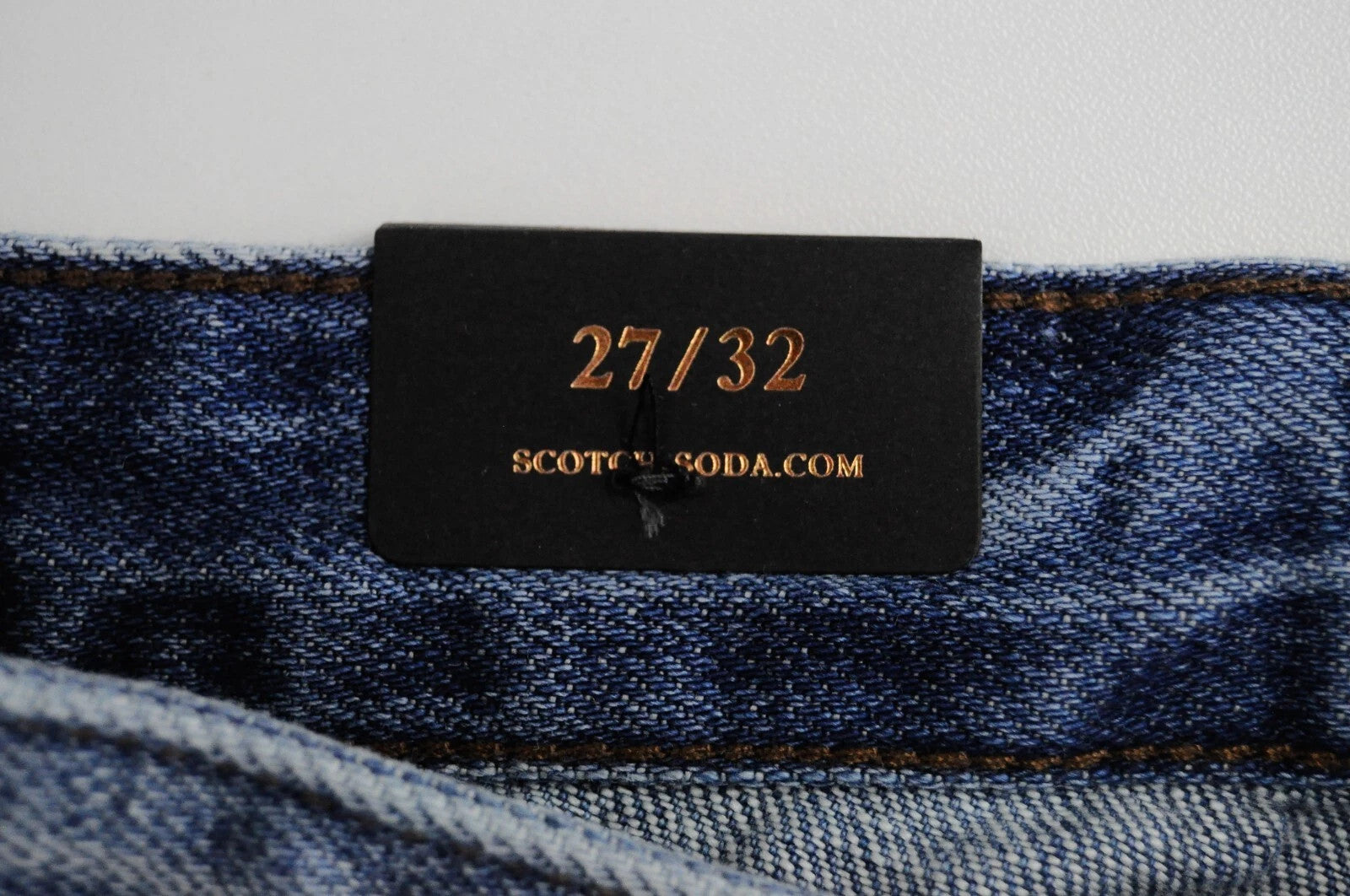 MAISON SCOTCH Women Jeans W27/L32 Boyfriend Fit Blue Washed Logo Embroidered