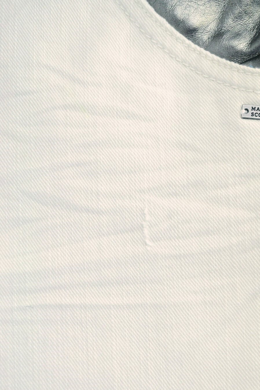 MAISON SCOTCH Women Jeans W31/L32 Slim Fit Detailed Ivory Cotton Stretch