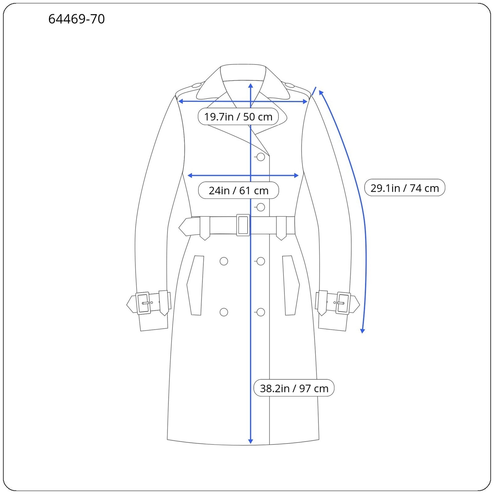 RICHMOND Men Jacket 48 M Blue Lightweight Long Sleeve Hooded Single-Breasted