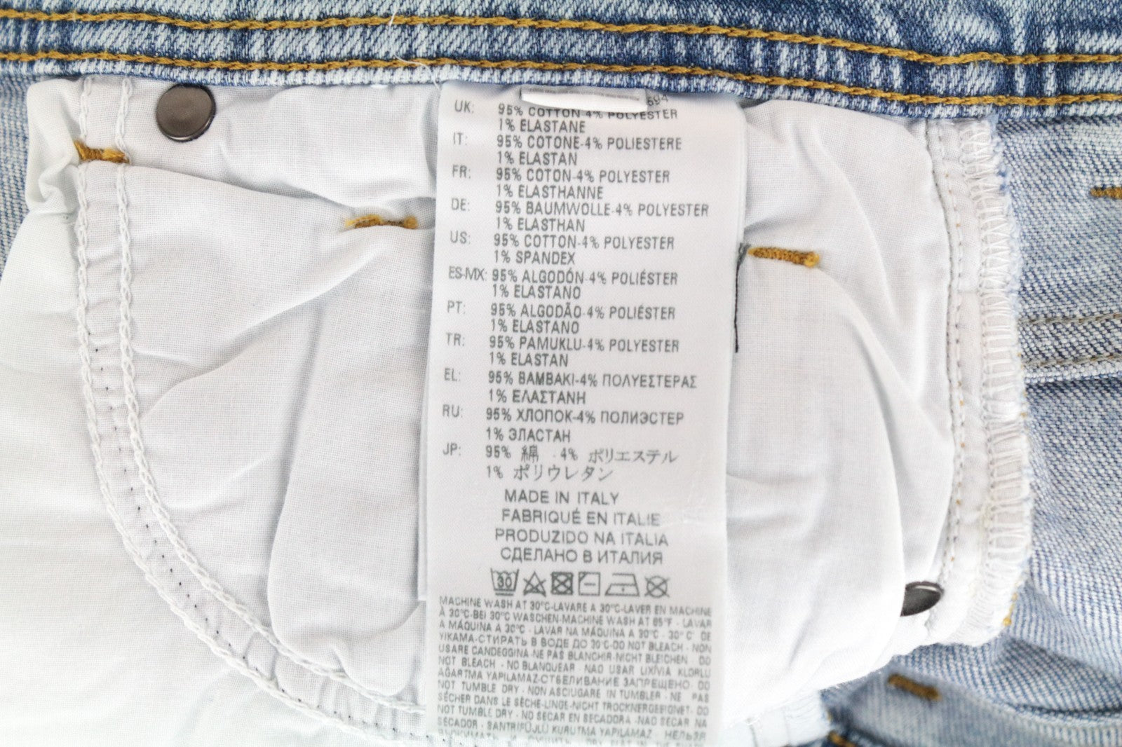 DIESEL Black Gold Type-1815 BG8JI Women Jeans W26 Boyfriend Blue Cotton Stretch