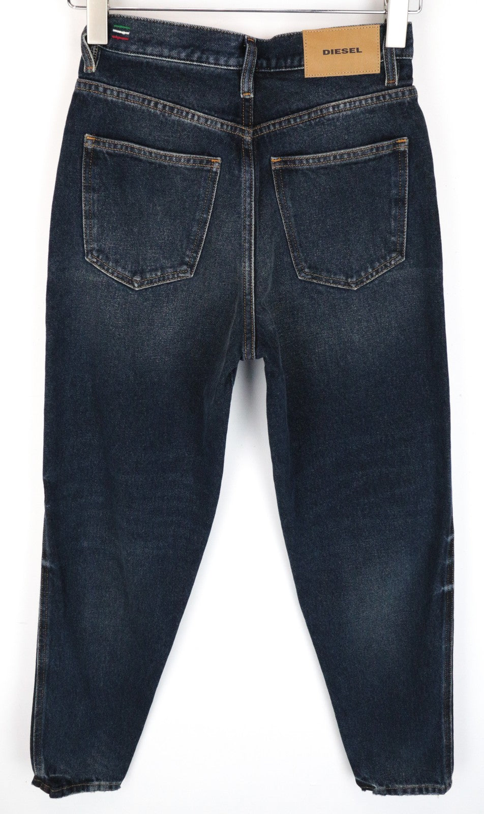 DIESEL Alys 084ZK Women Jeans W24/L32 Straight Fit Washed Blue Pure Cotton