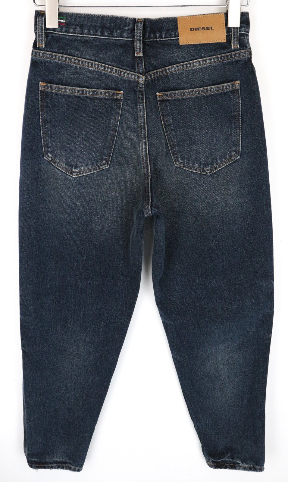DIESEL Alys 084ZK Women Jeans W25/L30 Straight Fit Washed Blue Pure Cotton
