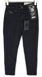 DIESEL D-Eiselle 069GL Women Jeans W25/L30 Straight Dark Navy Cotton Stretch
