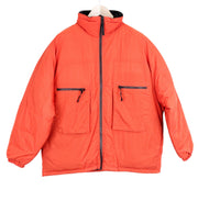 DENHAM Dream Men Jacket S Orange Single-Breasted Padded Lined Long Sleeve