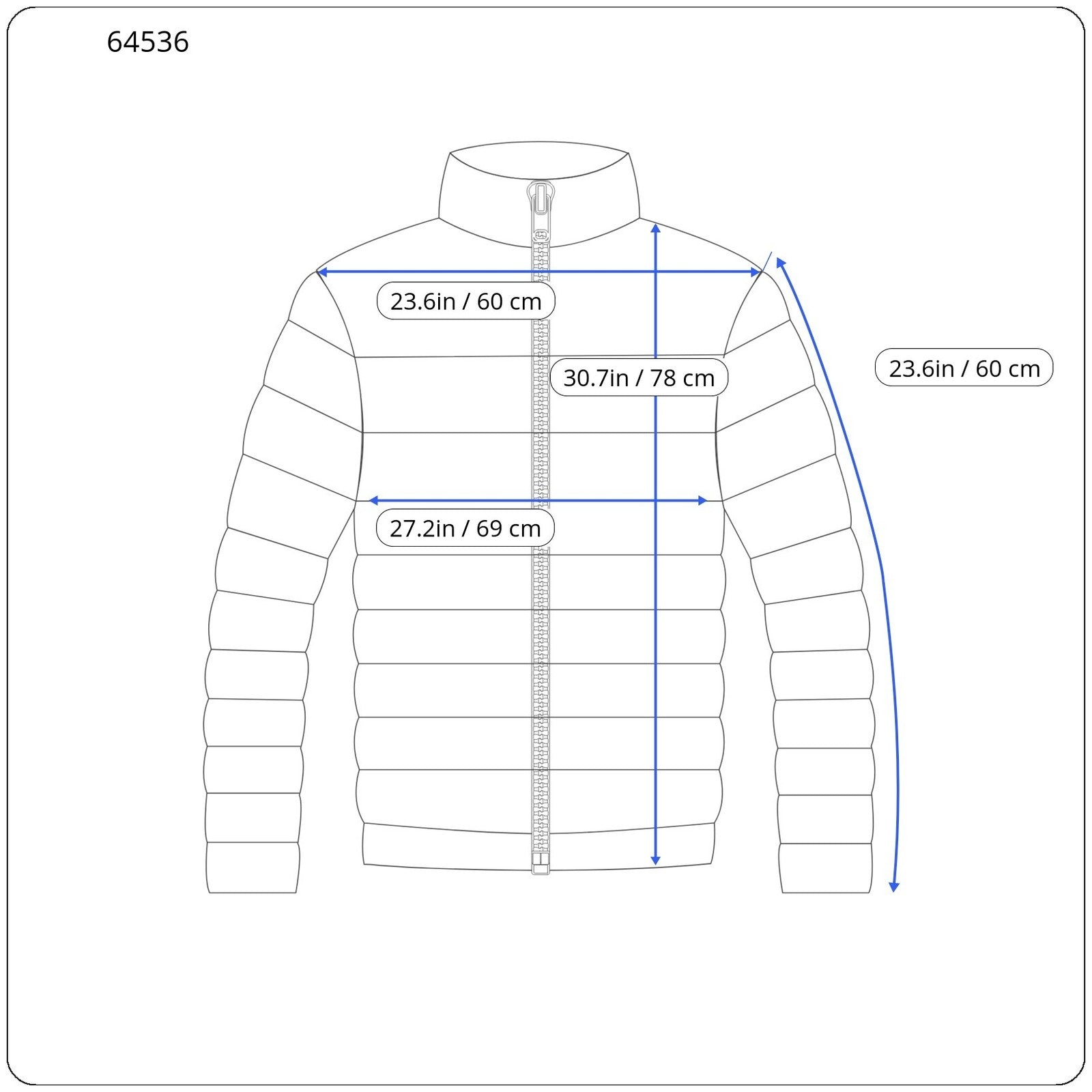DENHAM Dream Men Jacket S Orange Single-Breasted Padded Lined Long Sleeve