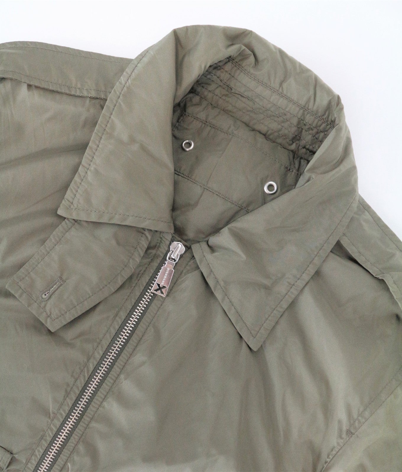 RICHMOND Men Jacket 46 S Green Long Sleeved Lightweight Single-Breasted Collared