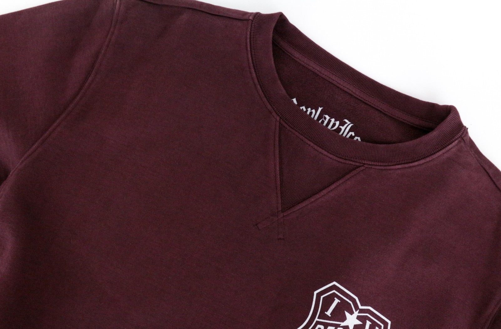 REPLAY Men Sweatshirt 2XL Burgundy Red Casual Cotton Logo Long Sleeve Pull On