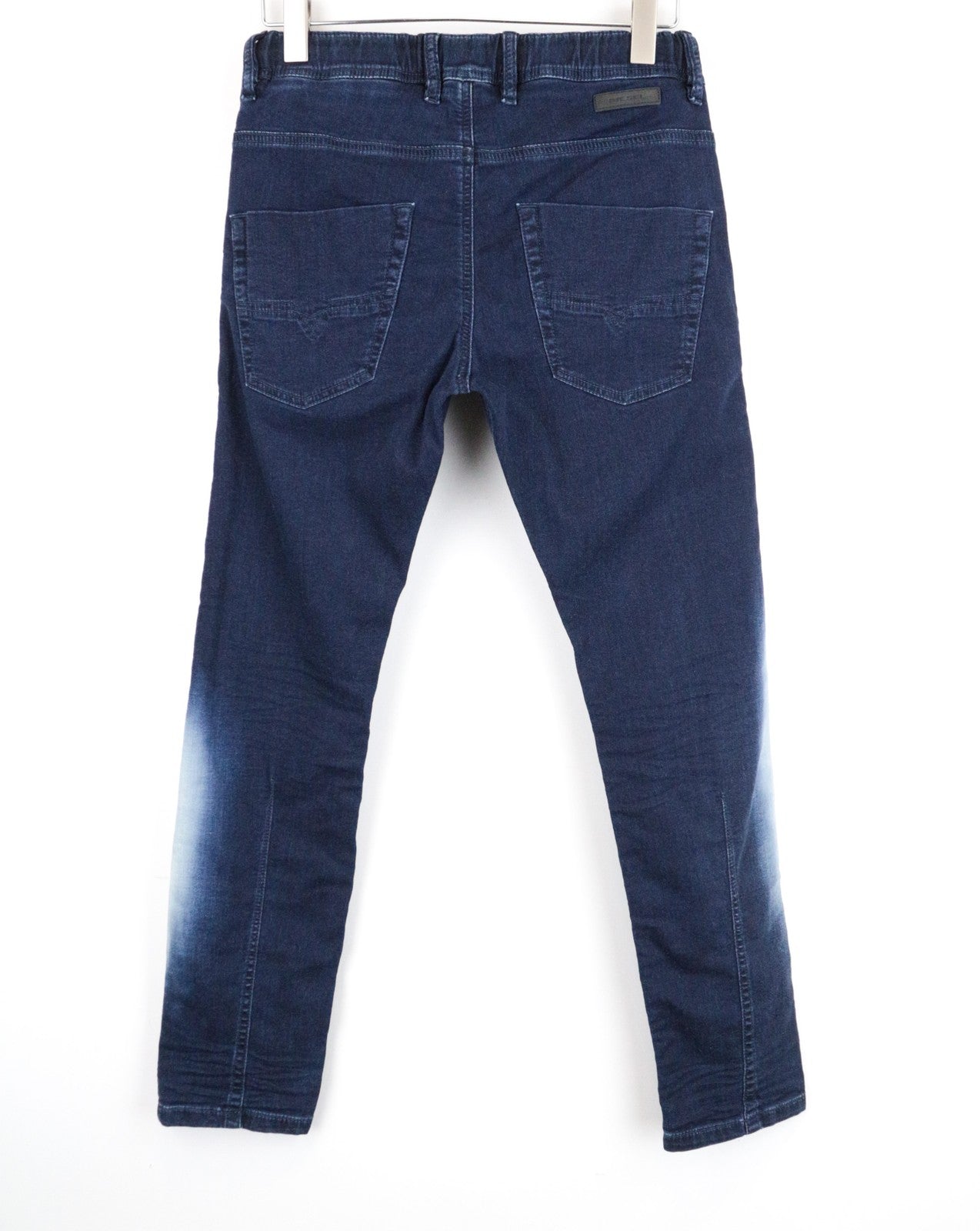 DIESEL Krooley-NE 0687D Men Jeans W28 Jogg Sweat Zip Blue Stretch Slim Carrot