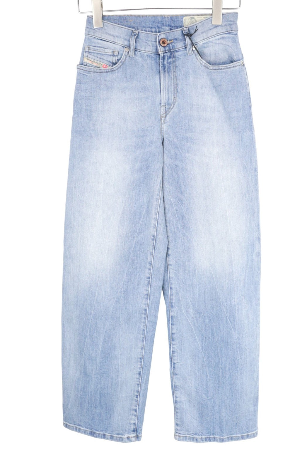 DIESEL Widee 081AL Women Jeans W23/L30 Regular Straight Girls Blue High-Waist