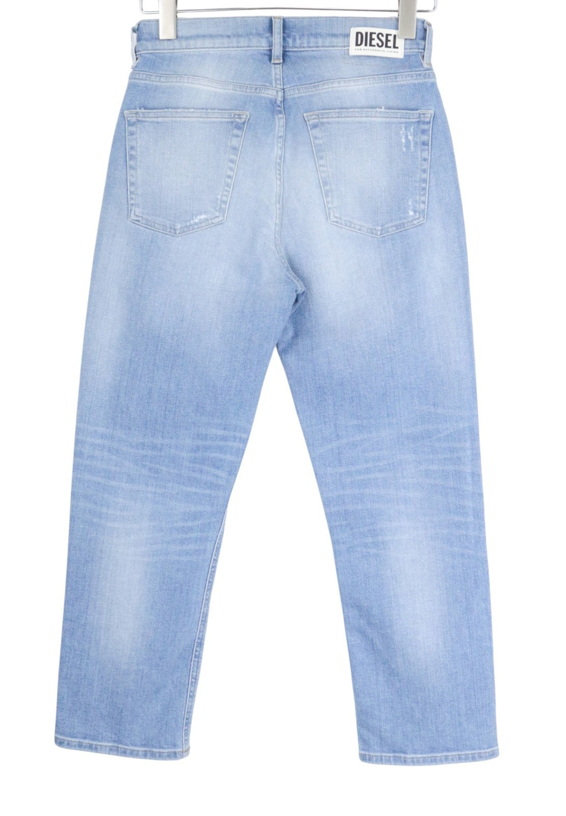 DIESEL Aryel 0890D Women Jeans W25/L32 Stretch Distress Blue Regular Straight