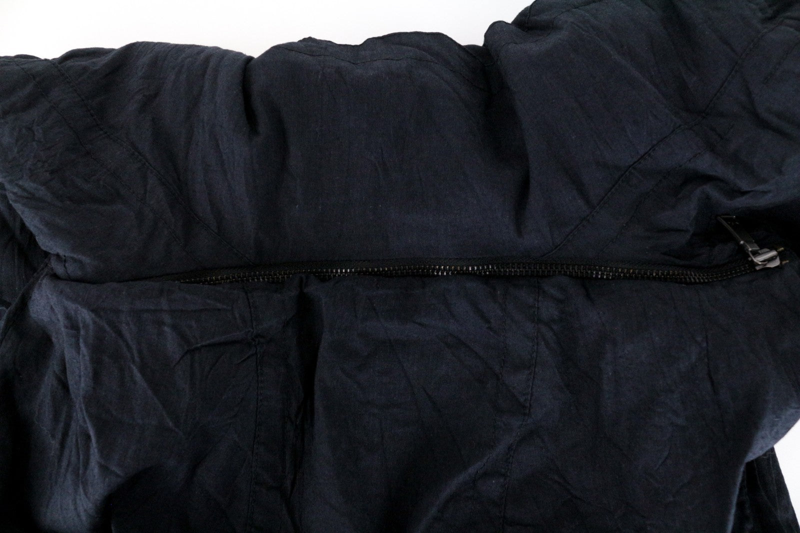 RICHMOND Men Jacket IT48 Black Double-Breasted Crinkled Cotton Blended Hood