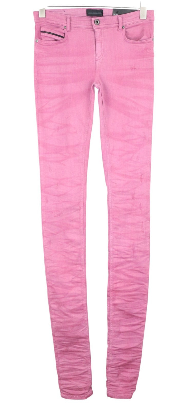 DIESEL BLACK GOLD Type-2614 BG8KM Women Jeans W26 Super Skinny Pink Stretch