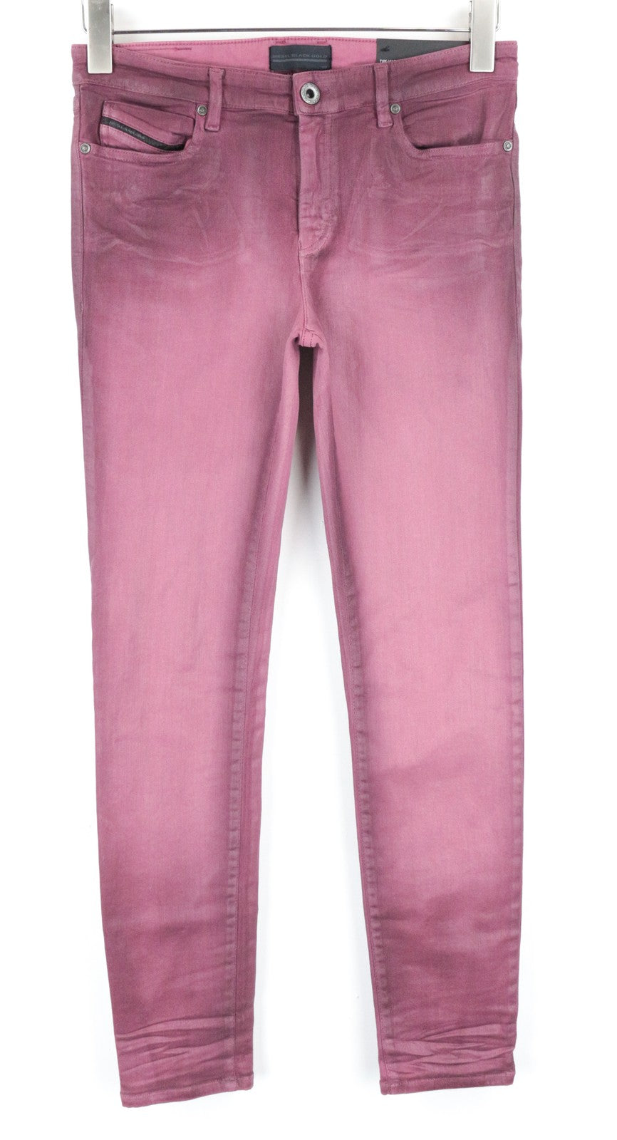 DIESEL BLACK GOLD Type-161C BG8LG Women Jeans W29 Super Skinny Cropped Purple