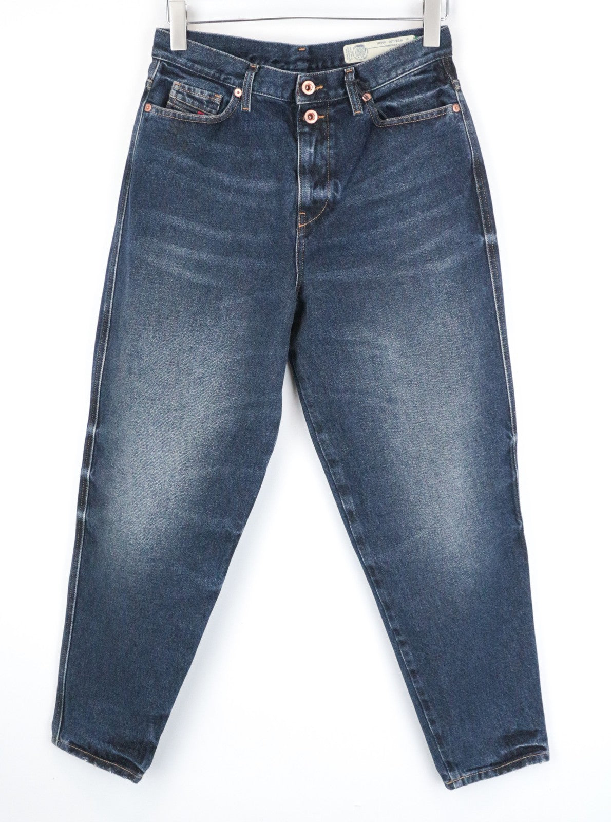 DIESEL Alys 084ZK Women Jeans W28/L30 Regular Straight Non-Stretch Dark Blue