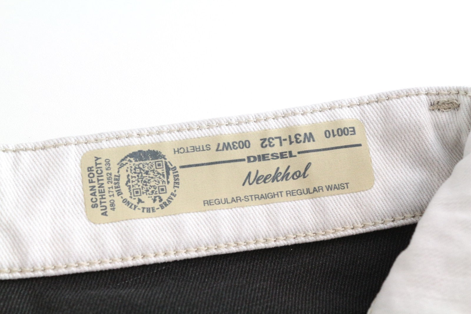 DIESEL Neekhol 003W7 Women Jeans W31/L32 Straight Fit Light Blue Denim Stretch
