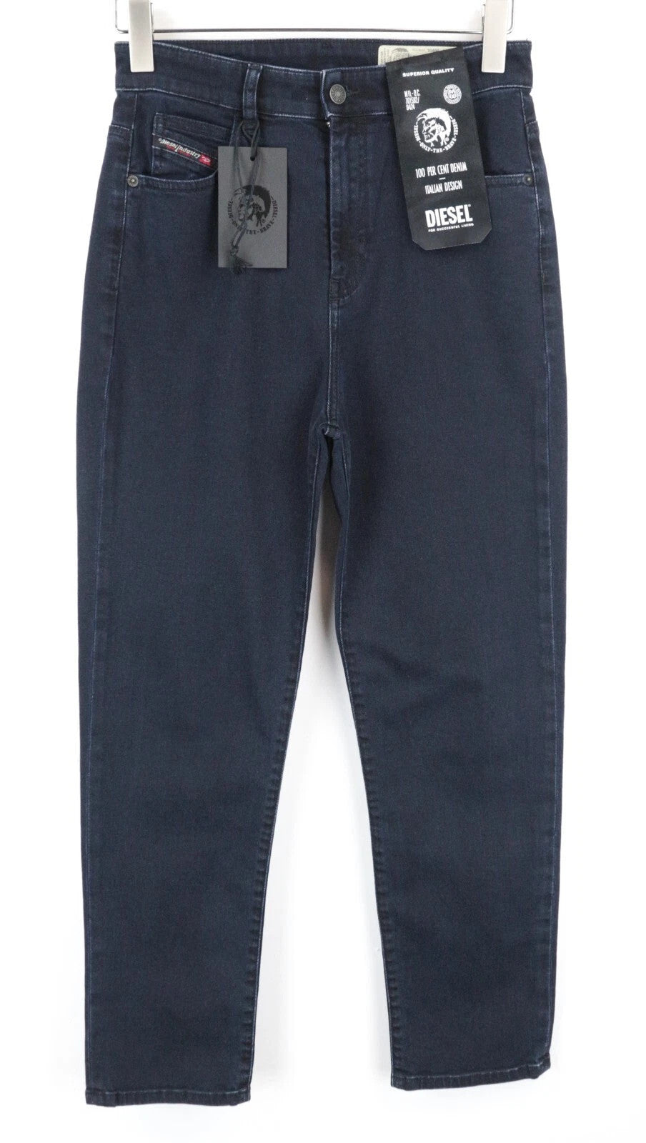 DIESEL D-Eiselle 069GL Women Jeans W28/L30 Straight Dark Blue Cotton Stretch