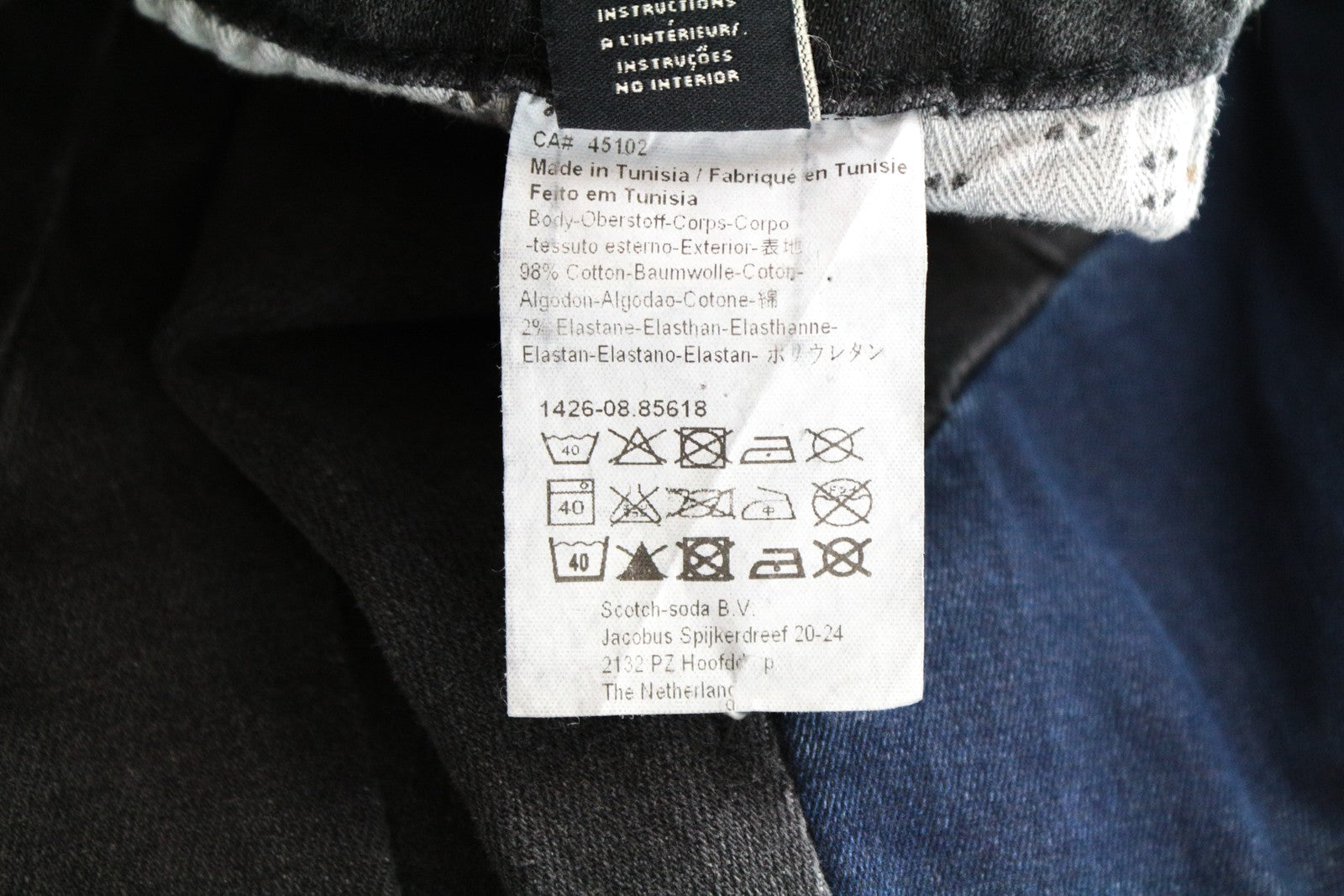 MAISON SCOTCH La Parisienne Women Jeans W29/L32 Skinny Fit Grey Cotton Stretch