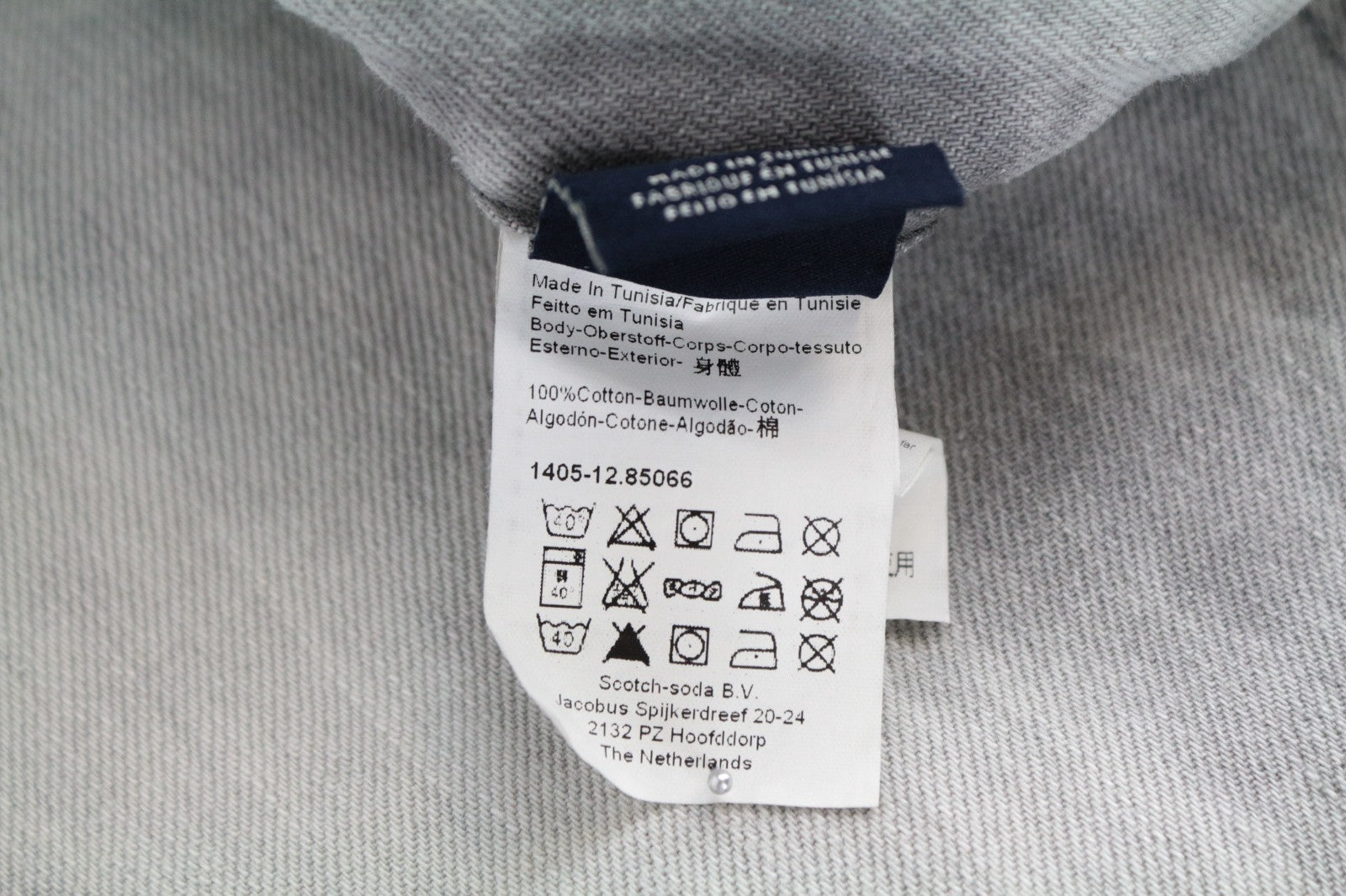 SCOTCH & SODA Dean Men Jeans W28/L32 Loose Taper Fit Pure Cotton Light Grey