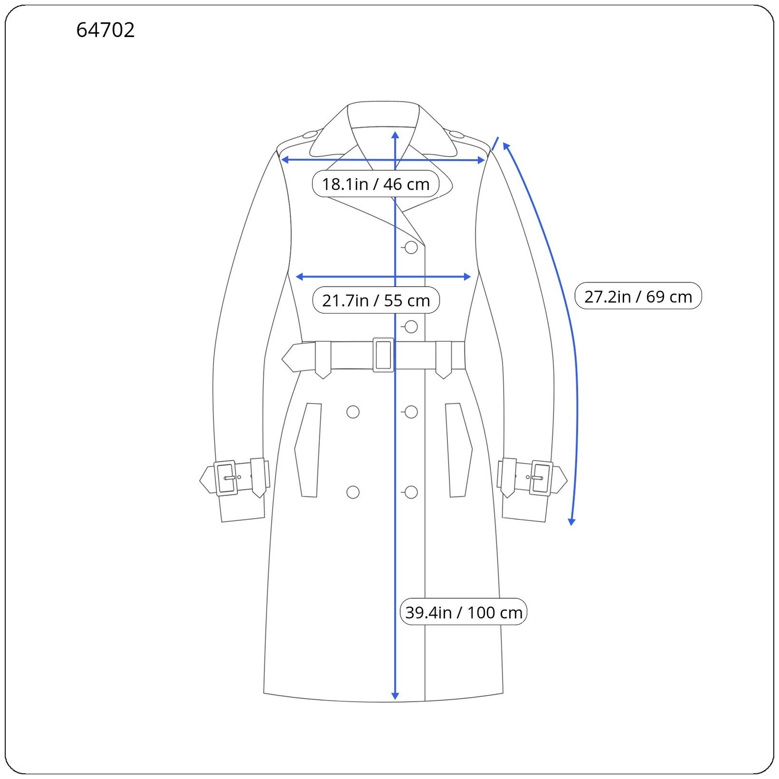 RICHMOND Men Jacket 48 M Blue Lightweight Single-Breasted Collared Long Sleeved