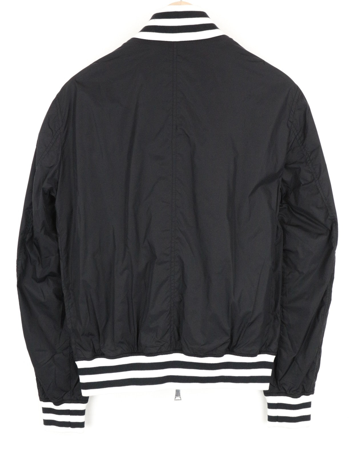 RICHMOND Men Jacket 46 S Black Single-Breasted Lined Long Sleeved Zipped