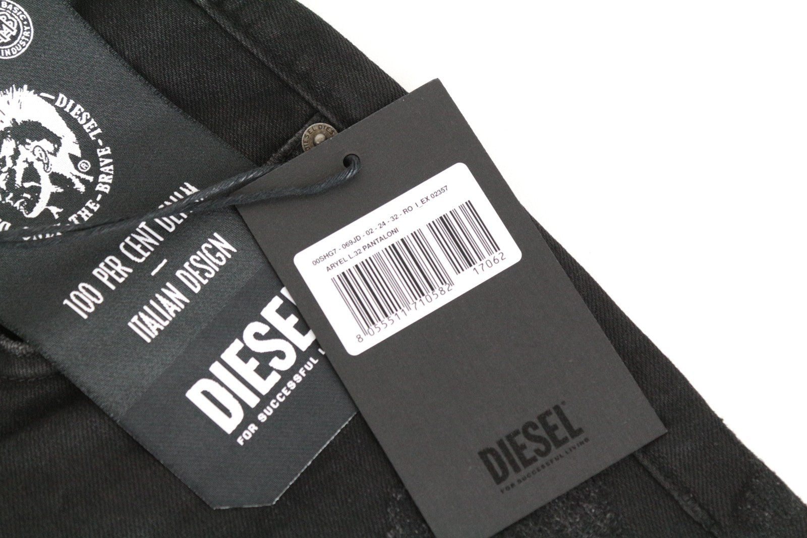 DIESEL Aryel 069JD Women Jeans W24/L32 Stretch Regular Straight Girls Black