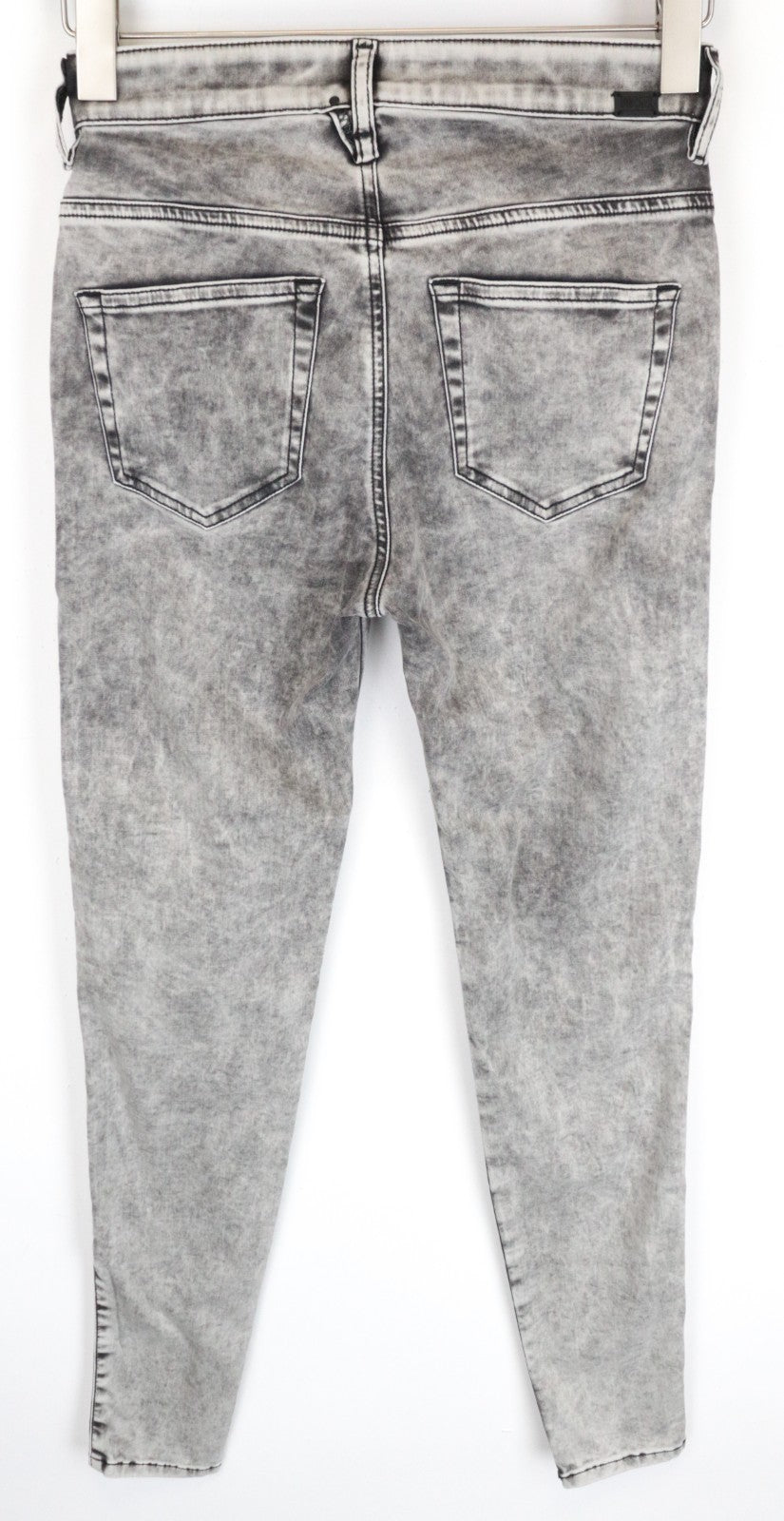 DIESEL Slandy-High 069GQ Women Jeans W25/L34 Super Skinny Grey Cotton Stretch