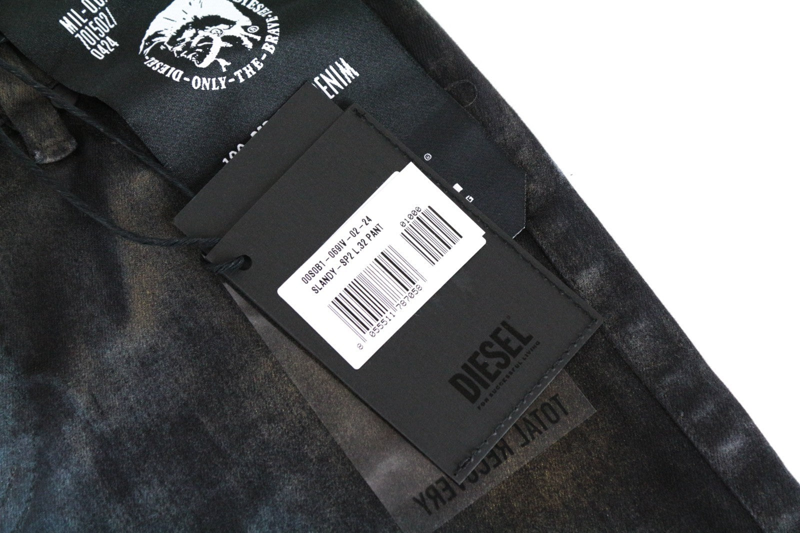 DIESEL Slandy-SP2 069IV Women Jeans W24/L32 Super Slim Skinny Grey Girl Stretch