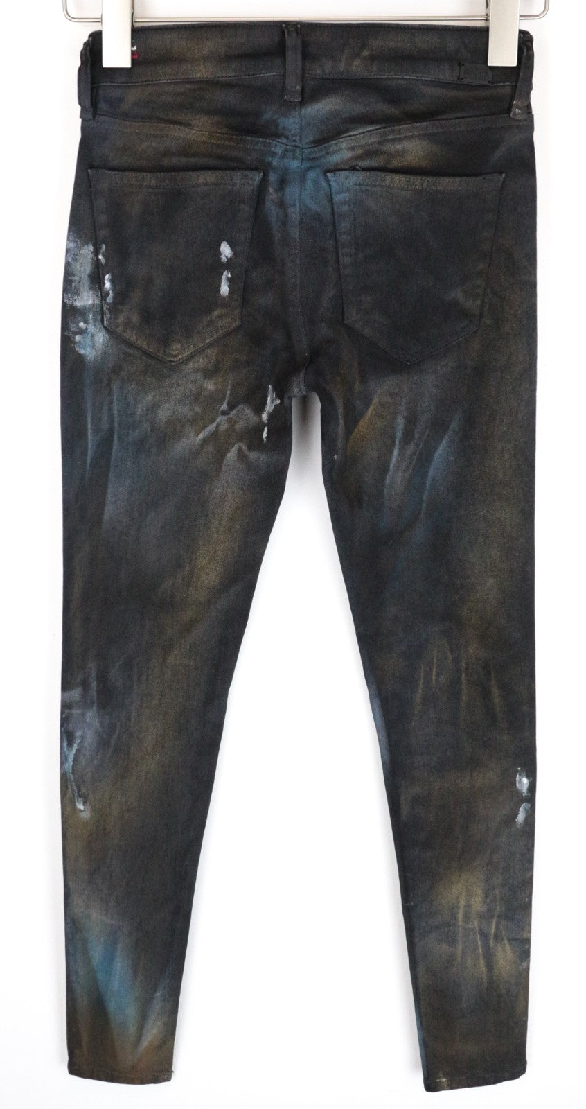 DIESEL Slandy-SP2 069IV Women Jeans W24/L32 Super Slim Skinny Grey Girl Stretch