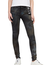 DIESEL Slandy-SP2 069IV Women Jeans W25/L32 Super Slim Skinny Fit Grey Stretch