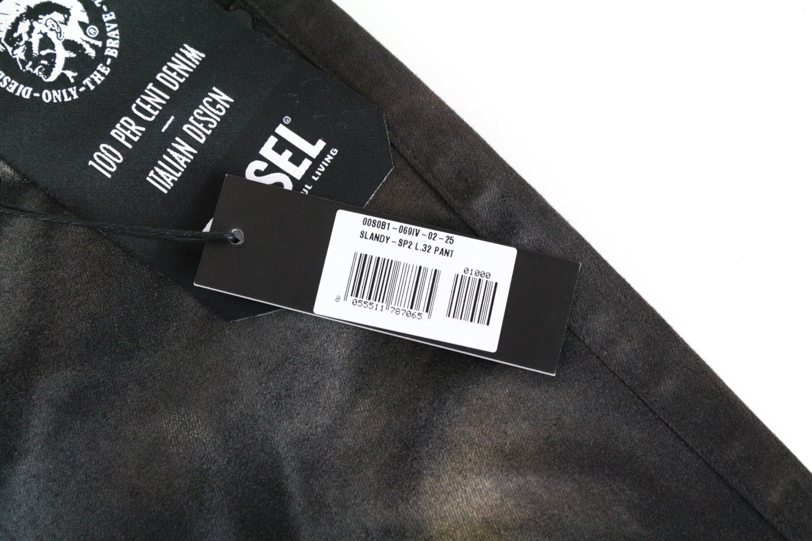 DIESEL Slandy-SP2 069IV Women Jeans W25/L32 Super Slim-Skinny Fit Grey Stretch